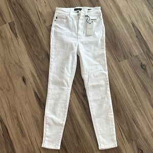 Judy Blue Women's White Skinny Jeans
